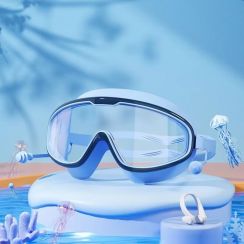6 Prs Big Frame HD Wide View AntiFog UV Protection Swimming Goggles